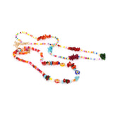 Bohemian Nature Stone Pearl Double Choker Necklace