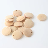 Wood Beads Charm Pendants Unfinished Round Beaded Jewelry Making DIY Earrings