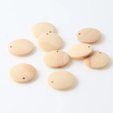 Wood Beads Charm Pendants Unfinished Round Beaded Jewelry Making DIY Earrings