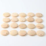 Wood Beads Charm Pendants Unfinished Round Beaded Jewelry Making DIY Earrings