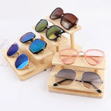 Wooden Sunglasses Jewelry Organizer Box Storage Tray Display Stand