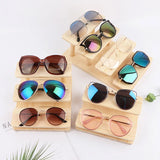 Wooden Sunglasses Jewelry Organizer Box Storage Tray Display Stand