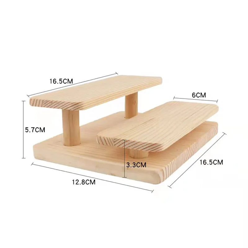 Wooden Sunglasses Jewelry Organizer Box Storage Tray Display Stand