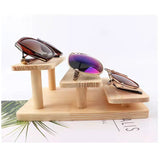 Wooden Sunglasses Jewelry Organizer Box Storage Tray Display Stand