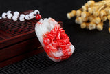 Nature Tianji Blood Jade Dragon Pendant Men Women