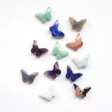 Butterfly Gemstone Pendant with Amethysts, Labradorite, Aquamarines