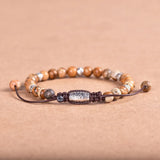 Naturel Picture Stone Bracelet Ajustable Jewelry