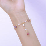 Freshwater Pearl Bracelet for Women Jewelry Set Party/Wedding Gift Wristlet
