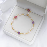 Freshwater Pearl Bracelet for Women Jewelry Set Party/Wedding Gift Wristlet