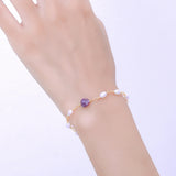 Freshwater Pearl Bracelet for Women Jewelry Set Party/Wedding Gift Wristlet