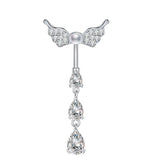 Crystal Belly Button Ring Body Piercing Jewelry