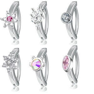 Stainless Steel Navel Ring Belly Piercing Top Amount Jewelry