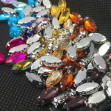 Sew on Crystal Glass Stone with Claw Setting for Sewing