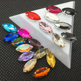Sew on Crystal Glass Stone with Claw Setting for Sewing