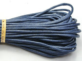 Navy 30 Meters 2mm Waxed Cotton Beading Cord Thread Line