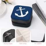 Navy Anchor Jewelry Storage Box Earring Display Organizer