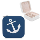 Navy Anchor Jewelry Storage Box Earring Display Organizer
