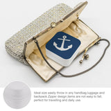 Navy Anchor Jewelry Storage Box Earring Display Organizer