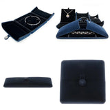 Navy Velvet Jewelry Gift Boxes, Dust & Scratch Protection