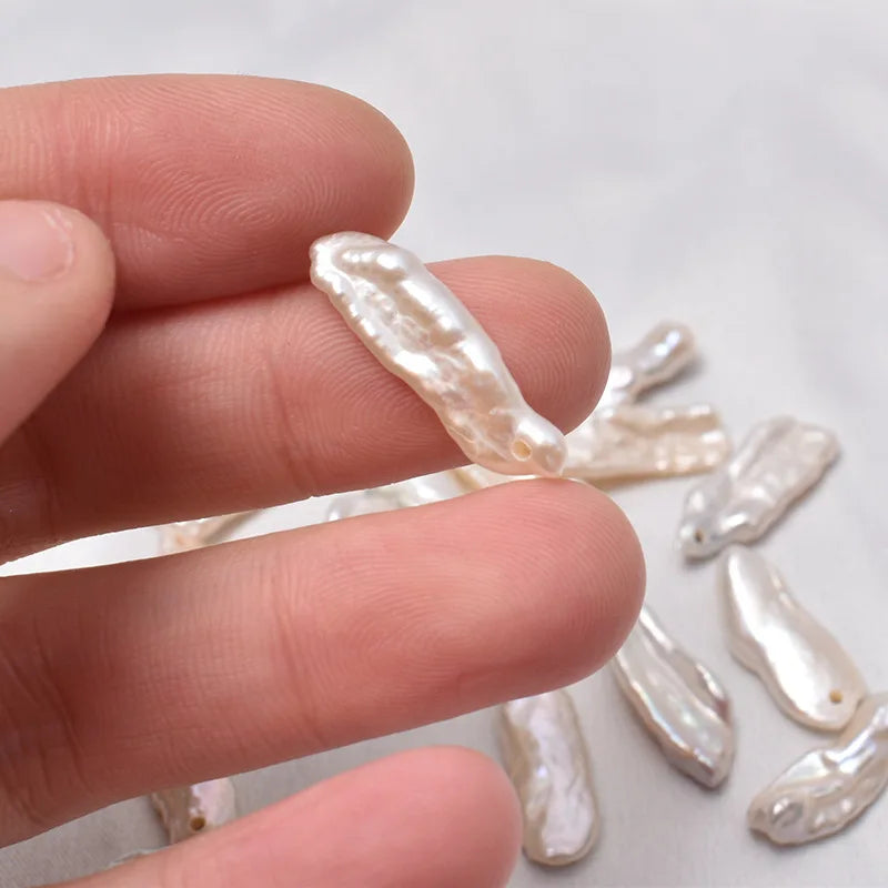 Natural Baroque Strip Freshwater Pearl Beads DIY Materials