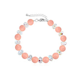 Simulated-pearl Crystal Bracelet for Women