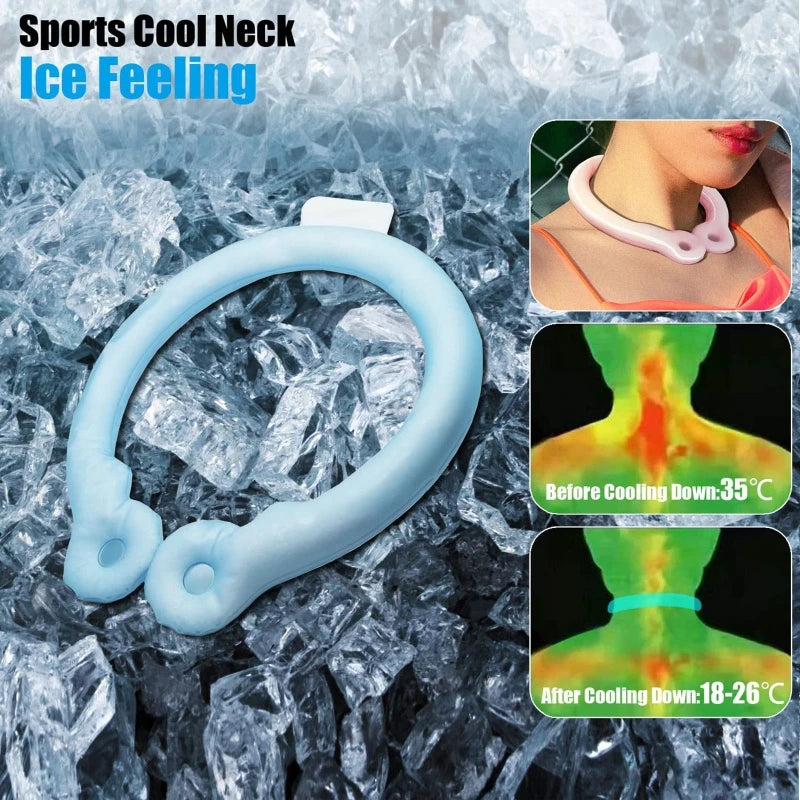 Neck Cooling Tube - Wearable Cooling Neck Wraps for Summer Heat