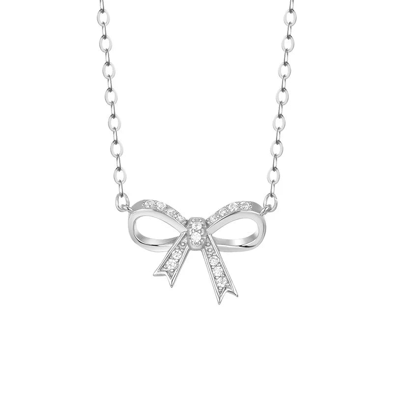 925 Silver Women's Neck Chain Pendant Plated Butterfly