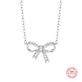 925 Silver Women's Neck Chain Pendant Plated Butterfly
