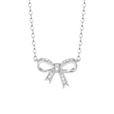 925 Silver Women's Neck Chain Pendant Plated Butterfly