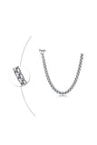 Men's Gray Knitted Chain Necklace