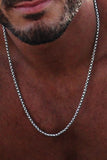 Men's Gray Knitted Chain Necklace