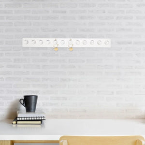 Acrylic Wall Mounted Jewelry Organizer Rack Hanger