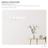 Acrylic Wall Mounted Jewelry Organizer Rack Hanger