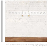 Acrylic Wall Mounted Jewelry Organizer Rack Hanger