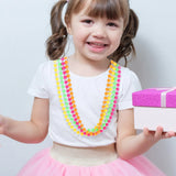 Mardi Gras Bead Necklace and Bracelet Set for Girls