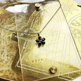 925 Silver Necklace Petals Flower Romantic Jewelry Gift Women