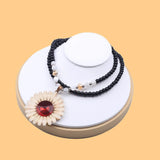 Wood Necklace Bust Display Prop for Jewelry Organizing