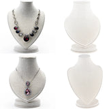 Necklace Chain Bust Jewelry Display Stand Rustic Linen Mannequin