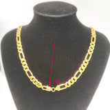 14k Hallmarked Men's Bling Link Chain Necklace 600mm 8mm