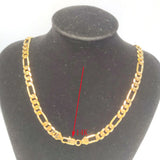 14k Hallmarked Men's Bling Link Chain Necklace 600mm 8mm