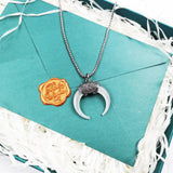 Tiger Tooth Pendant Necklace 925 Sterling Silver Vintage Bijoux Protection Gift