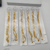 24k Plated Link Chains Bulk Necklaces Jewelry 24 Inch Chain