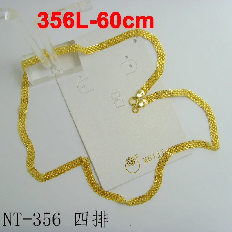 24k Plated Link Chains Bulk Necklaces Jewelry 24 Inch Chain