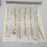 24k Plated Link Chains Bulk Necklaces Jewelry 24 Inch Chain