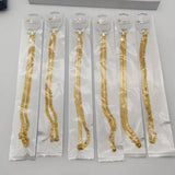 24k Plated Link Chains Bulk Necklaces Jewelry 24 Inch Chain