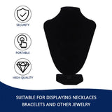 Velvet Necklace Choker Jewelry Mannequin Display Shelf Stand Rack