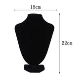 Velvet Necklace Choker Jewelry Mannequin Display Shelf Stand Rack