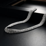 Rhinestone Clavicle Chain Necklace for Girls Party H93794