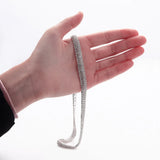 Rhinestone Clavicle Chain Necklace for Girls Party H93794