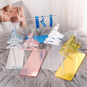 Coat-hanger Shape Necklace Holder Closet Gift